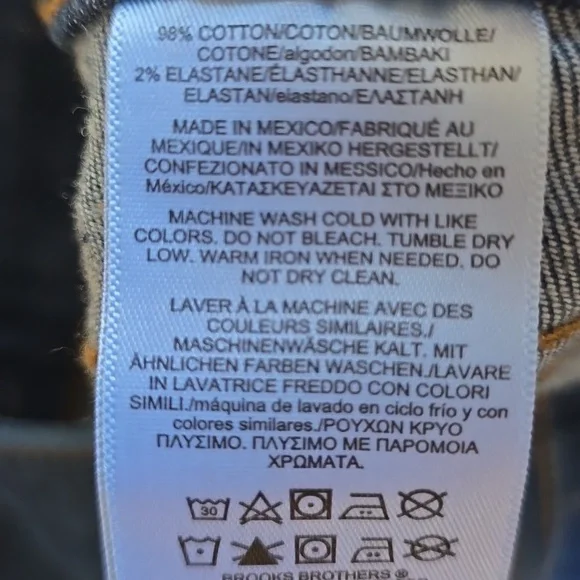 NWOT, Brooks Brothers, Straight Leg Dark Wash Jeans, Women's 10 - Picture 15 of 15